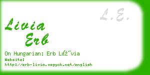 livia erb business card